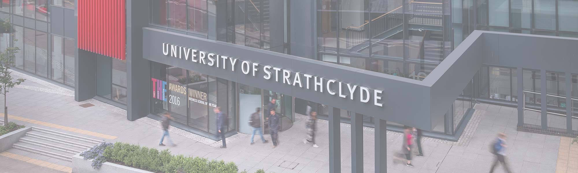 Exterior of Strathclyde Business School.