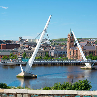 Peace Bridge in Derry