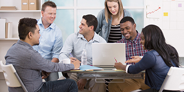 Business people around the table