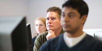 Students in IT lab