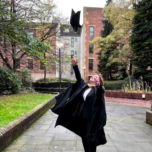 Carolina Rigoni on her graduation day