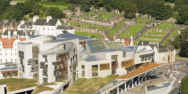 Scottish Parliament from above600x300