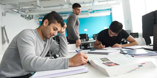 Students studying 