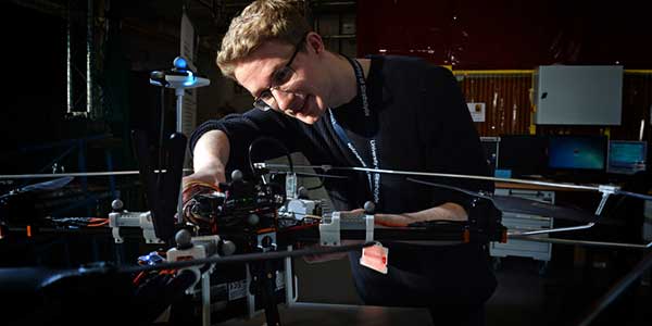 Researcher conducting an experiment.