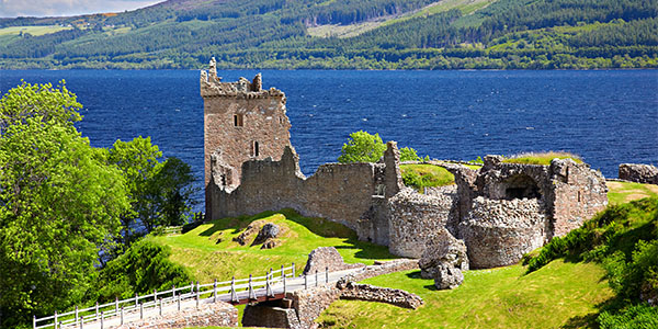 Urquhart Castle near Loch Ness