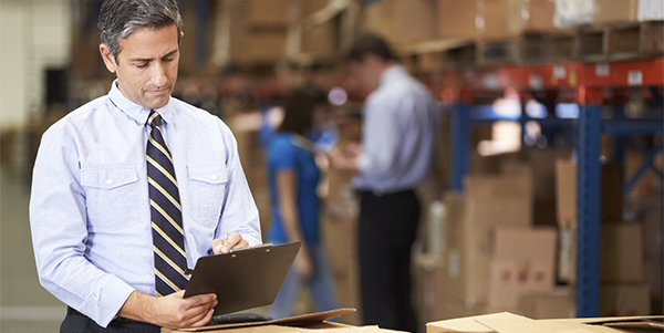 Manager in a warehouse