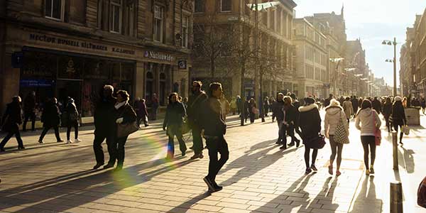 Shoppers on Buchanan Street.