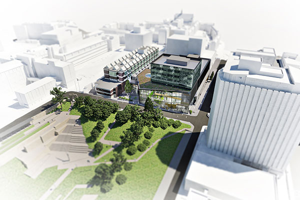 Artist's impression of Learning & Teaching Building, Strathclyde campus