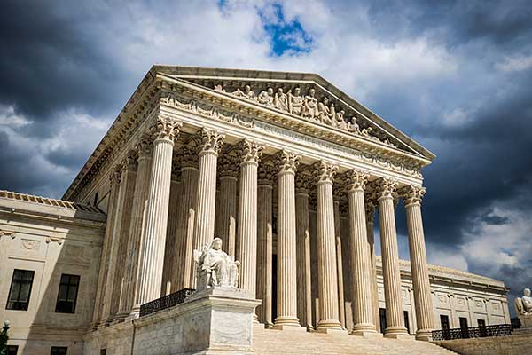 US Supreme Court building.