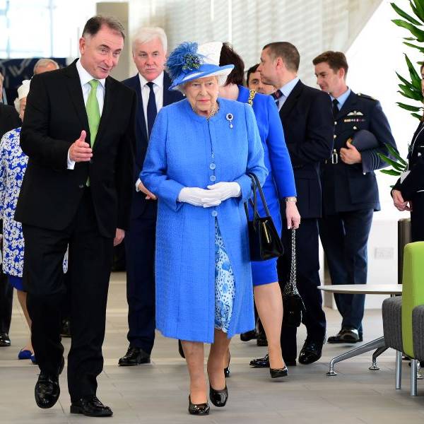 Her Majesty The Queen and Professor Sir Jim McDonald at the opening of the Technology & Innovation Centre