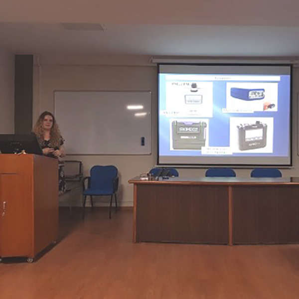 Researcher from the University of Strathclyde giving a lecture at the Indian Institute of Technology, Kharagpur to establish relationships