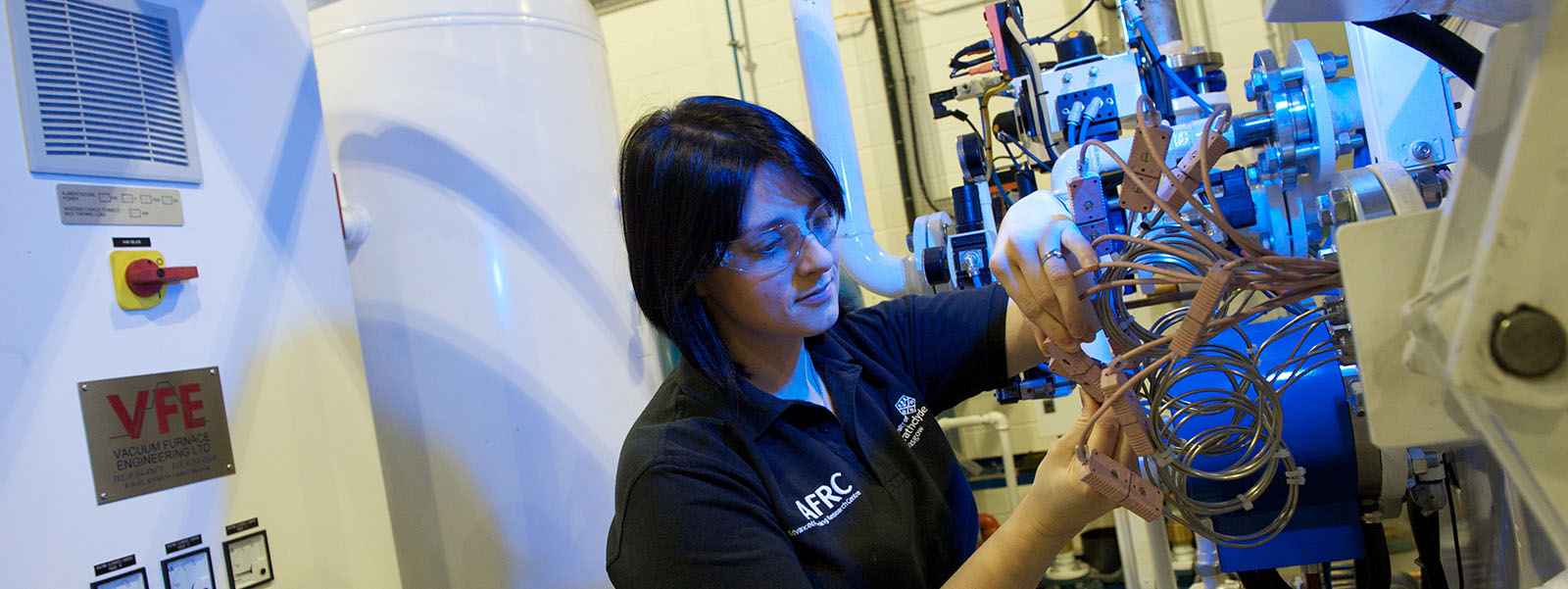 Woman working in the Advanced Forming Research Centre