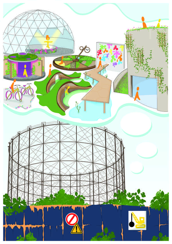 Illustrations of the re-imagined spaces Illustrations of the re-imagined spaces