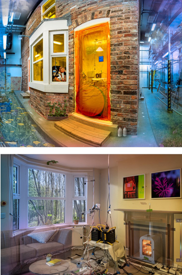 The exterior and interior of Energy House The exterior and interior of Energy House