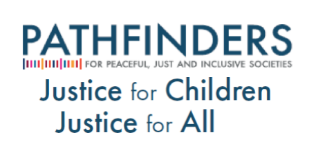 Pathfinders logo, justice for children, justice for all