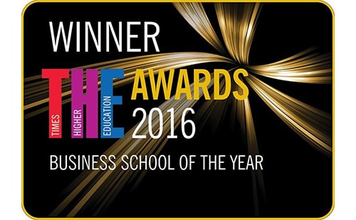 Times Higher Education Business School of the Year logo