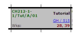 Screenshot, showing an example of an activity name: CH212-1-1/Tut/A/01.