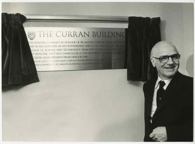 Official naming of the Curran building, October 1982 Official naming of the Curran building, October 1982