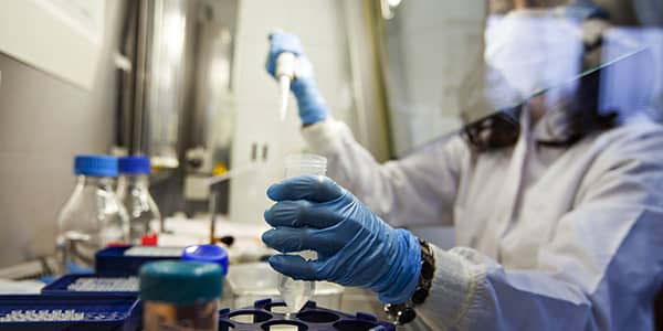 Female scientist in lab