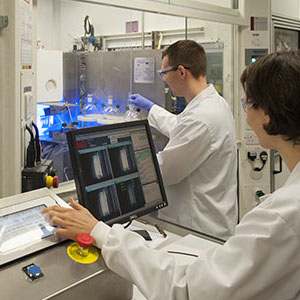 People work in a CMAC lab