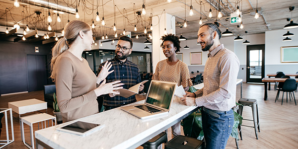 Group of people having a meeting