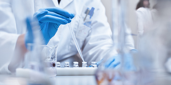 Scientist working in a lab