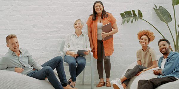 Group of people having a meeting