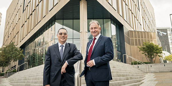 Dr Charles Huang and Professor Sir Jim McDonald