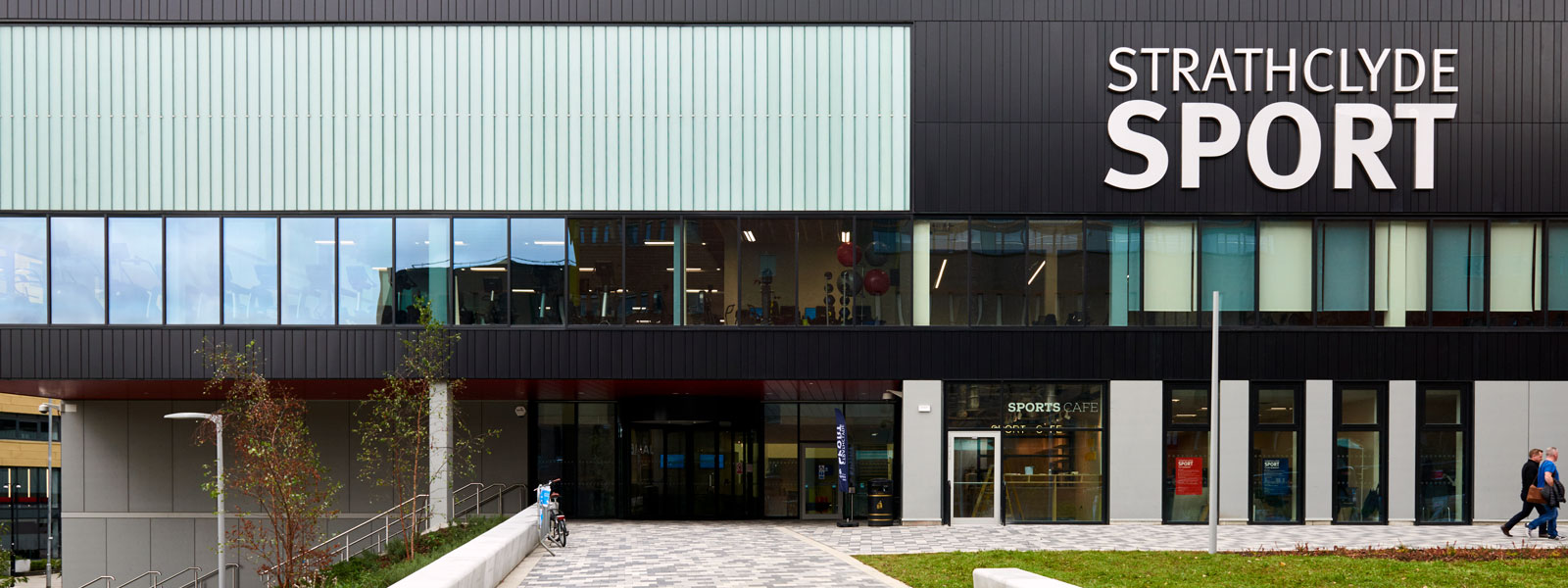 an exterior shot of Strathclyde Sport, the new sports centre