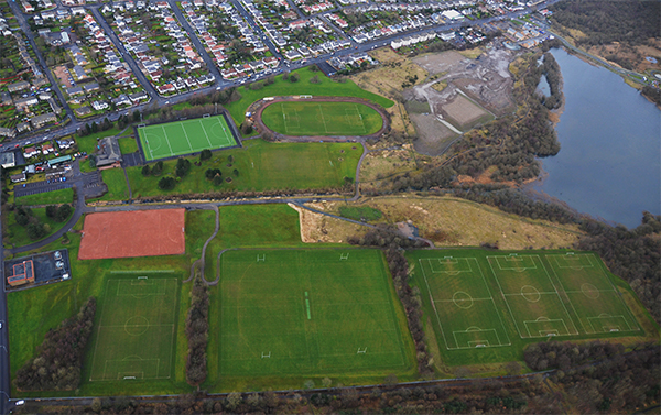 Aerial View of Stepps Playing Fields