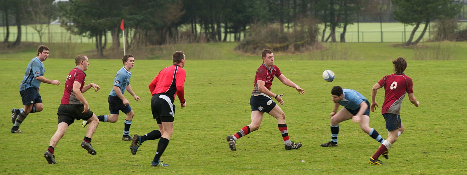 Mens rugby teams play at Stepps Playing Fields 