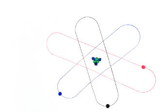 Drawing of an atom