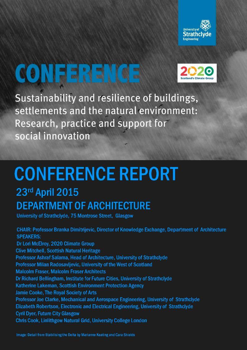 Sustainability and resilience conference poster