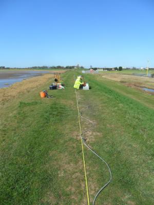 Assessing embankment condition using geophysical methods