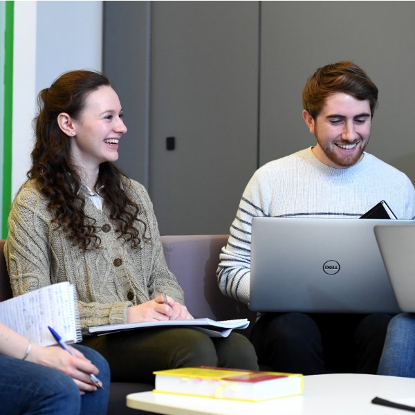 students studying together