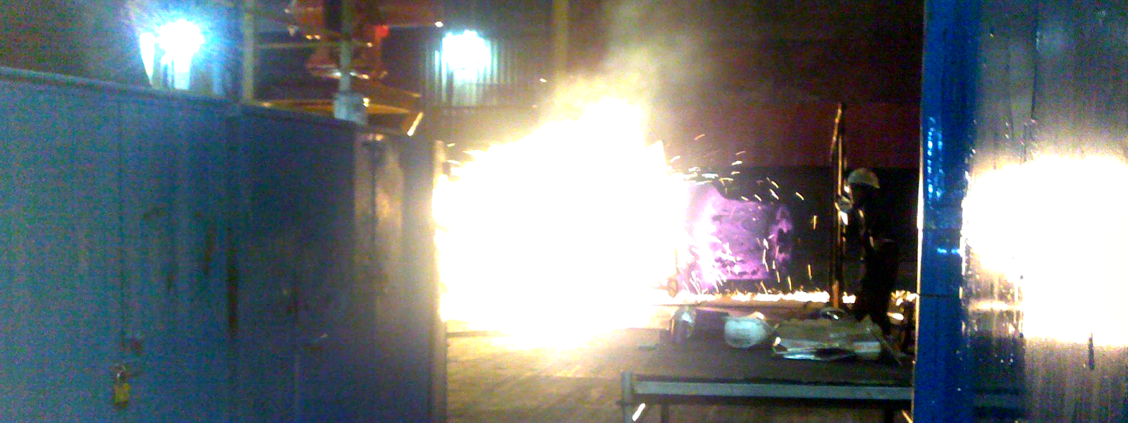 Tizi pictures of forging in Sheffield