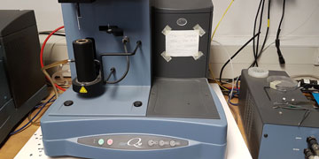 Front view of Thermo-Gravimetric Analyser in composites lab