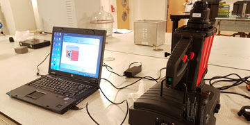 The Fourier-Transform Infrared Spectrometer equipment from our lab is shown
