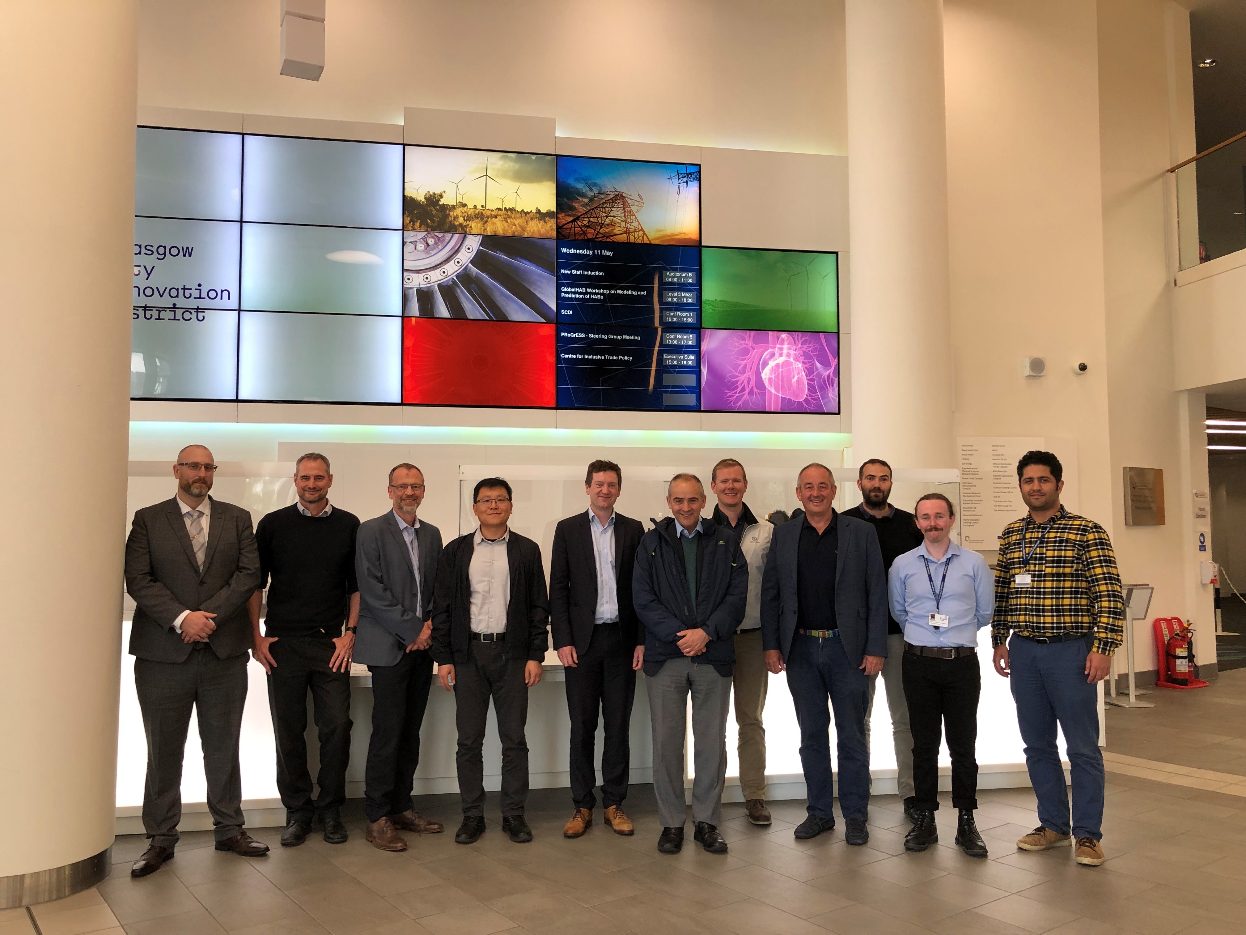 Image of attendees of launch ProGrESS meeting at university of strathclyde