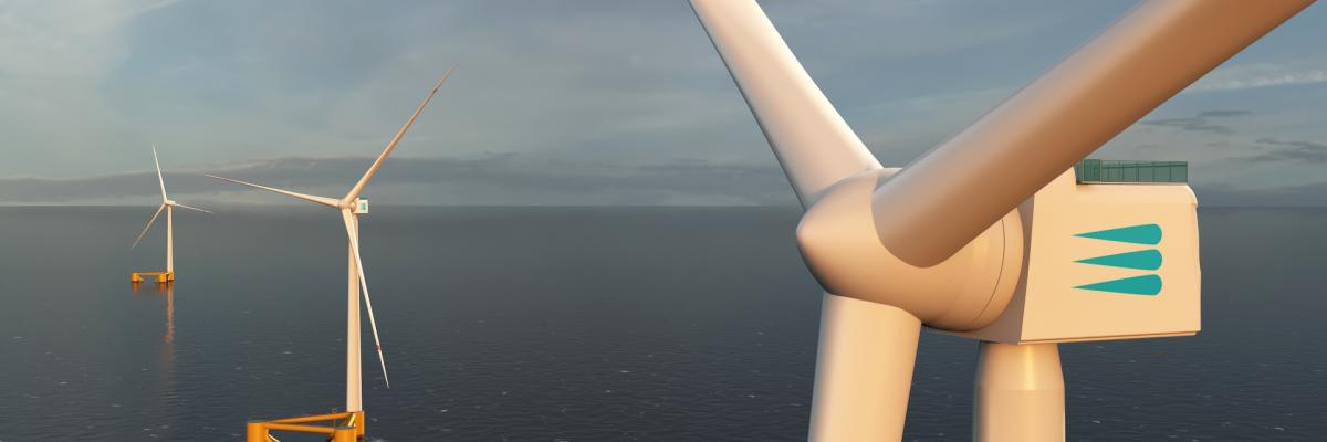 Banner image of offshore wind turbines