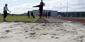 Long jump physical education banner 360x180