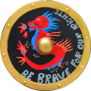 Children's Parliament Be Brave for our Rights Shield