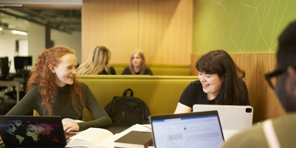 Students at the Library