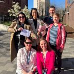 StrathApp team and student with UCISA award