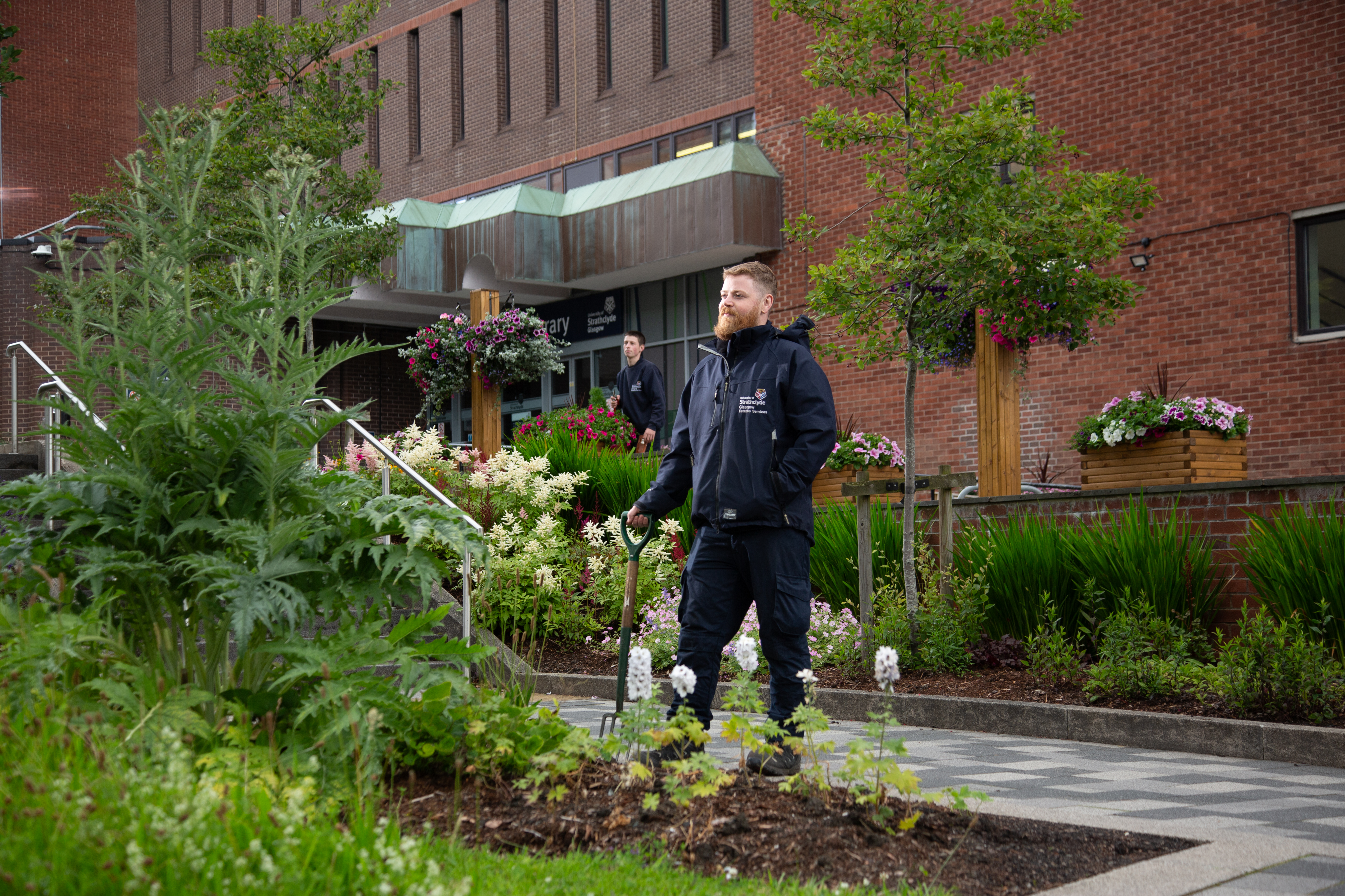 A colleague frrom the grounds and gardens team
