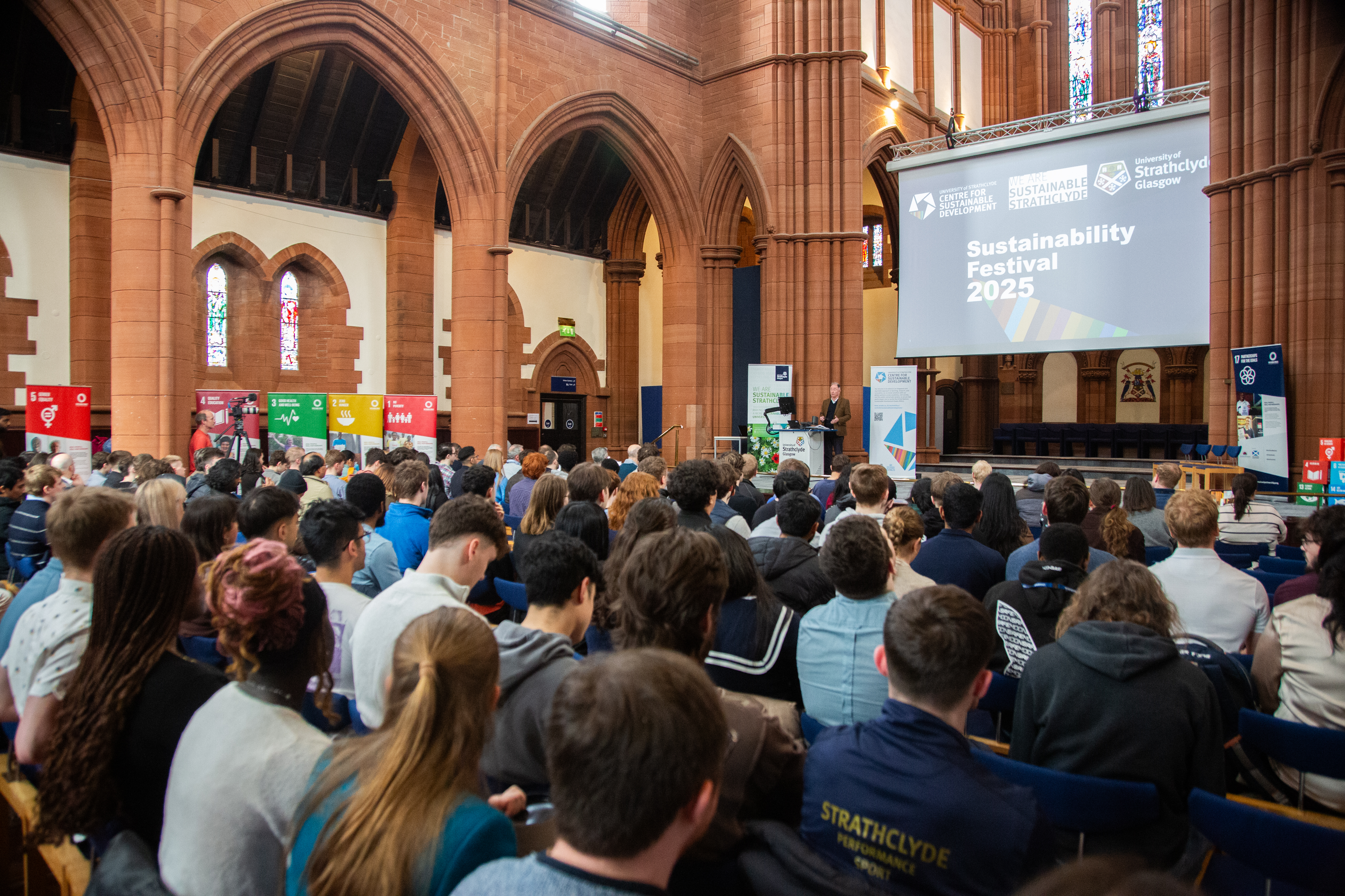 students at the sustainability festival