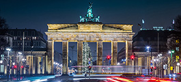 Brandenburg Gate, Berlin, at night