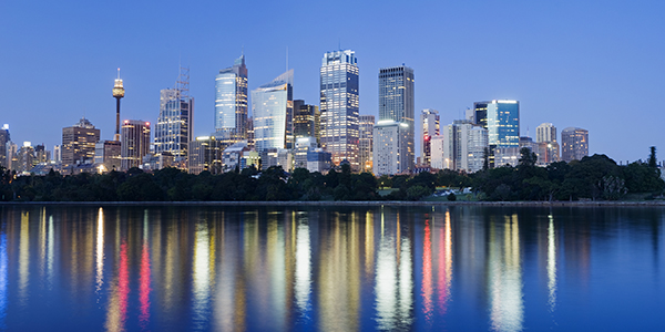 skyline of Sydney, Australia, business district