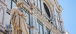 Dante statue, Florence, Italy